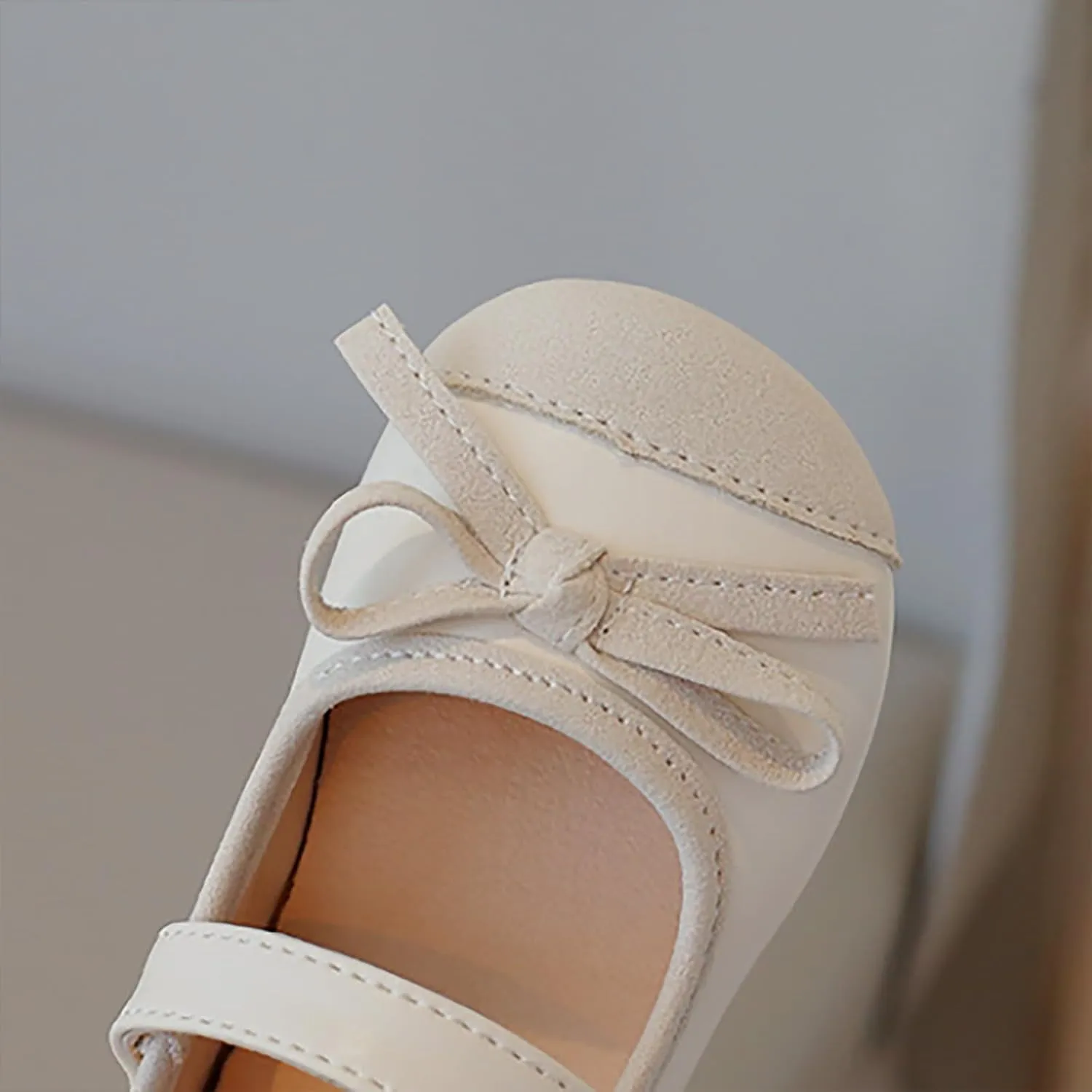 Mary Jane Flat for Toddler Girls Little-Kids Glittery Dress Princess Wedding Ballet Shoes Soft Strap Ballerina
