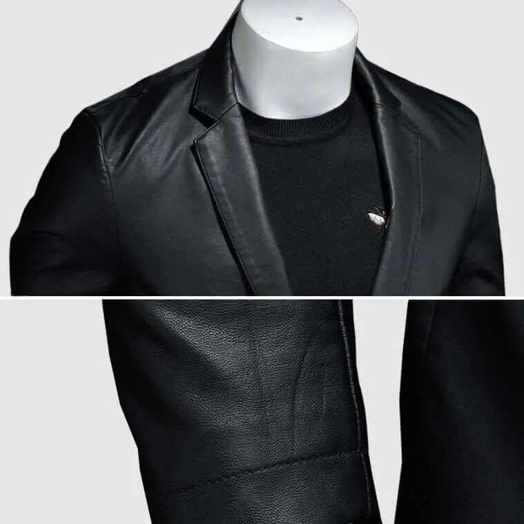 Men's Genuine Leather Jacket: Raw & Refined Style