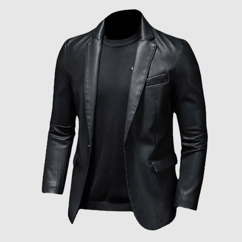 Men's Genuine Leather Jacket: Raw & Refined Style