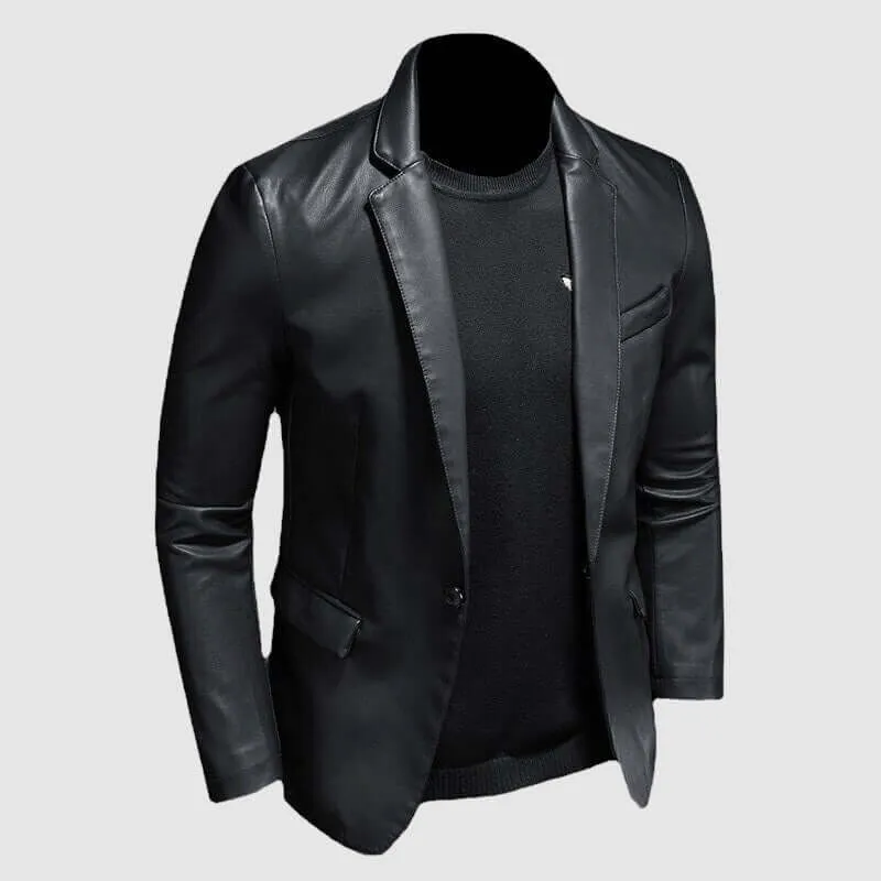 Men's Genuine Leather Jacket: Raw & Refined Style