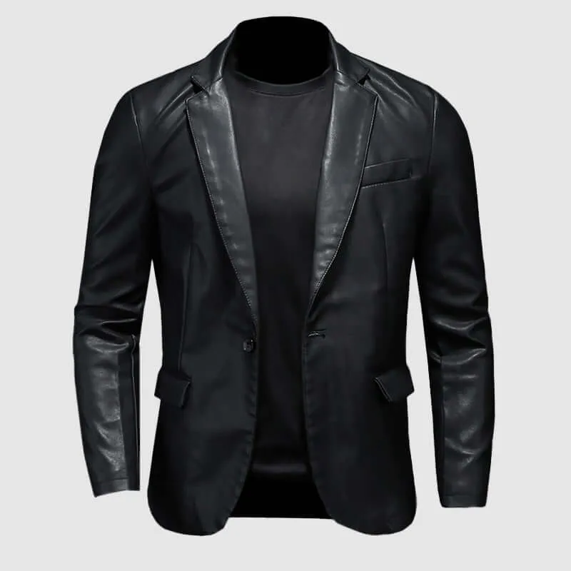 Men's Genuine Leather Jacket: Raw & Refined Style