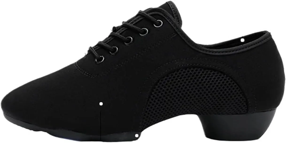 Men's Latin Dance Shoes 1pair/Set Men Women Standard Ballroom Tango Latin Dance Shoes Canvas Jazz Dancing Soft Indoor Shoes