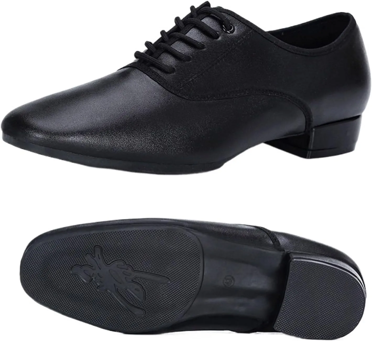 Men's Latin Dance Shoes Modern Dance Shoes Men Ballroom Dancing Soft Rubber Sole Suede Sole Optional Large Size Male Jazz Latin Shoes Tango(Rubber sole,40)