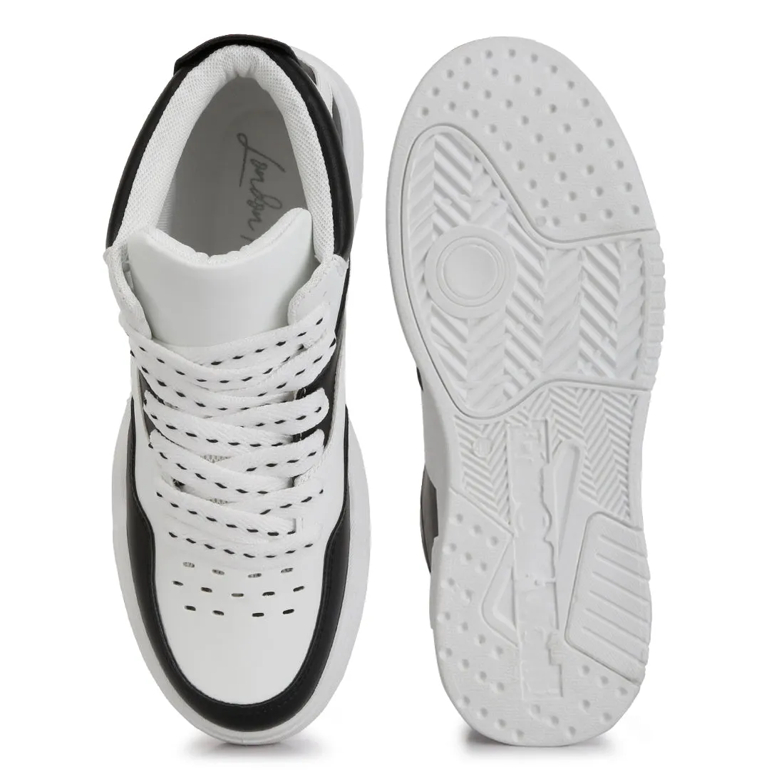 Men's Panelling Detail Ankle Length Sneakers