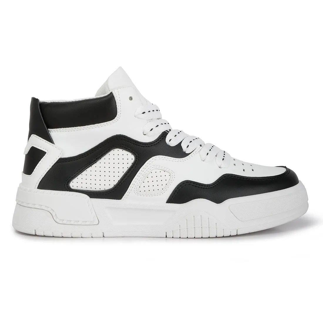 Men's Panelling Detail Ankle Length Sneakers