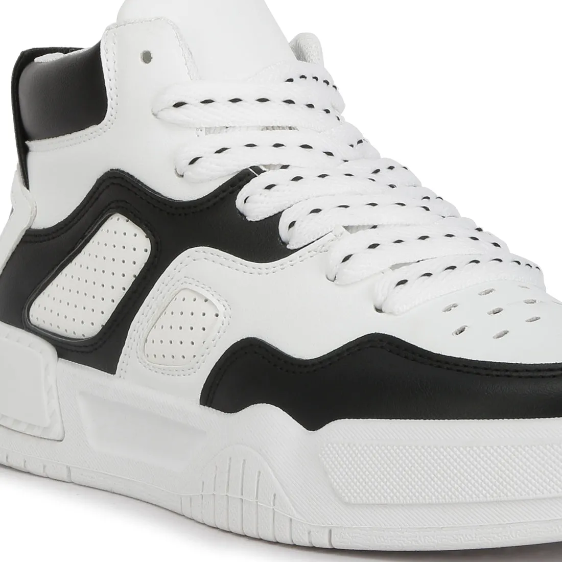 Men's Panelling Detail Ankle Length Sneakers