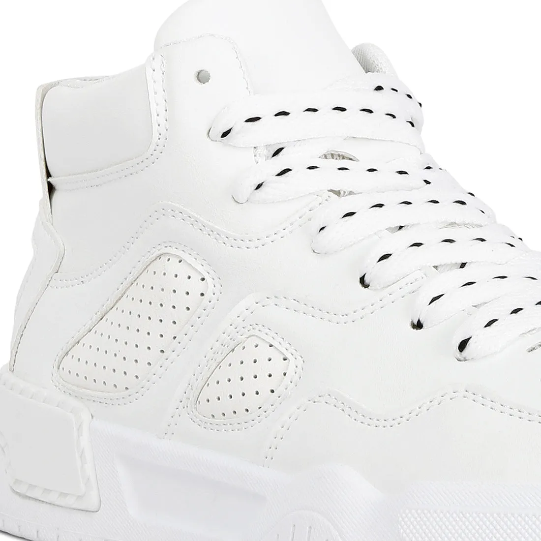 Men's Panelling Detail Ankle Length Sneakers