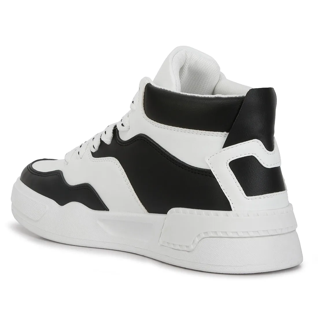 Men's Panelling Detail Ankle Length Sneakers