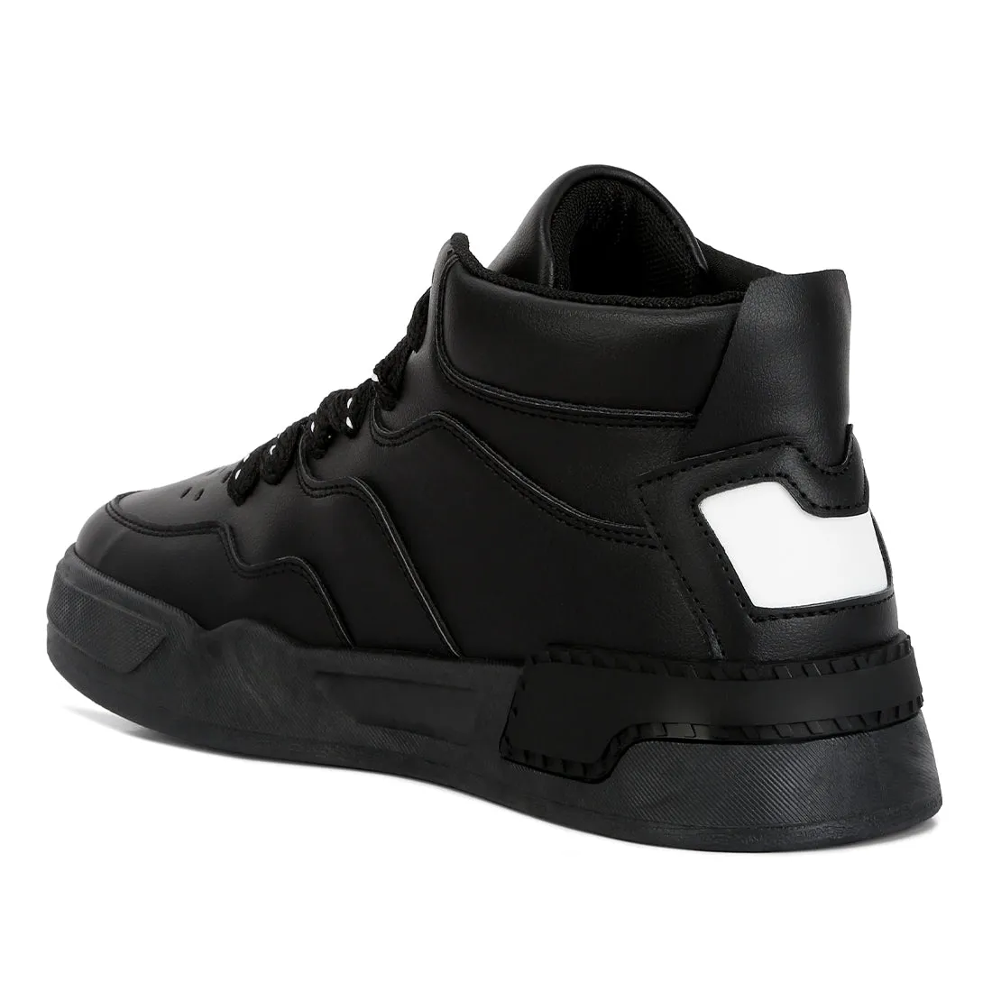 Men's Panelling Detail Ankle Length Sneakers