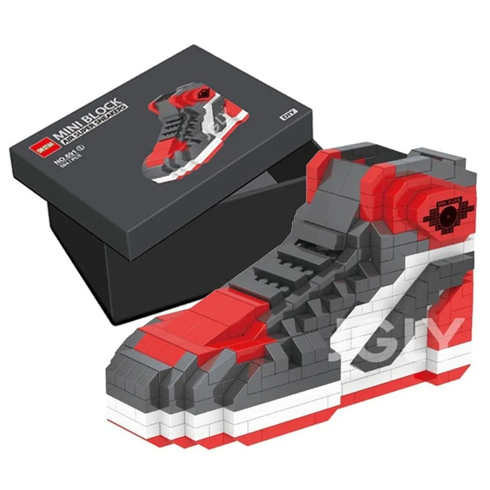 MOC  Compatible  Mini Building Block  Sport Basketball Shoes Sneakers Model Anime DIY Buliding Bricks For Blocks Toy Kids  Toys Assembly