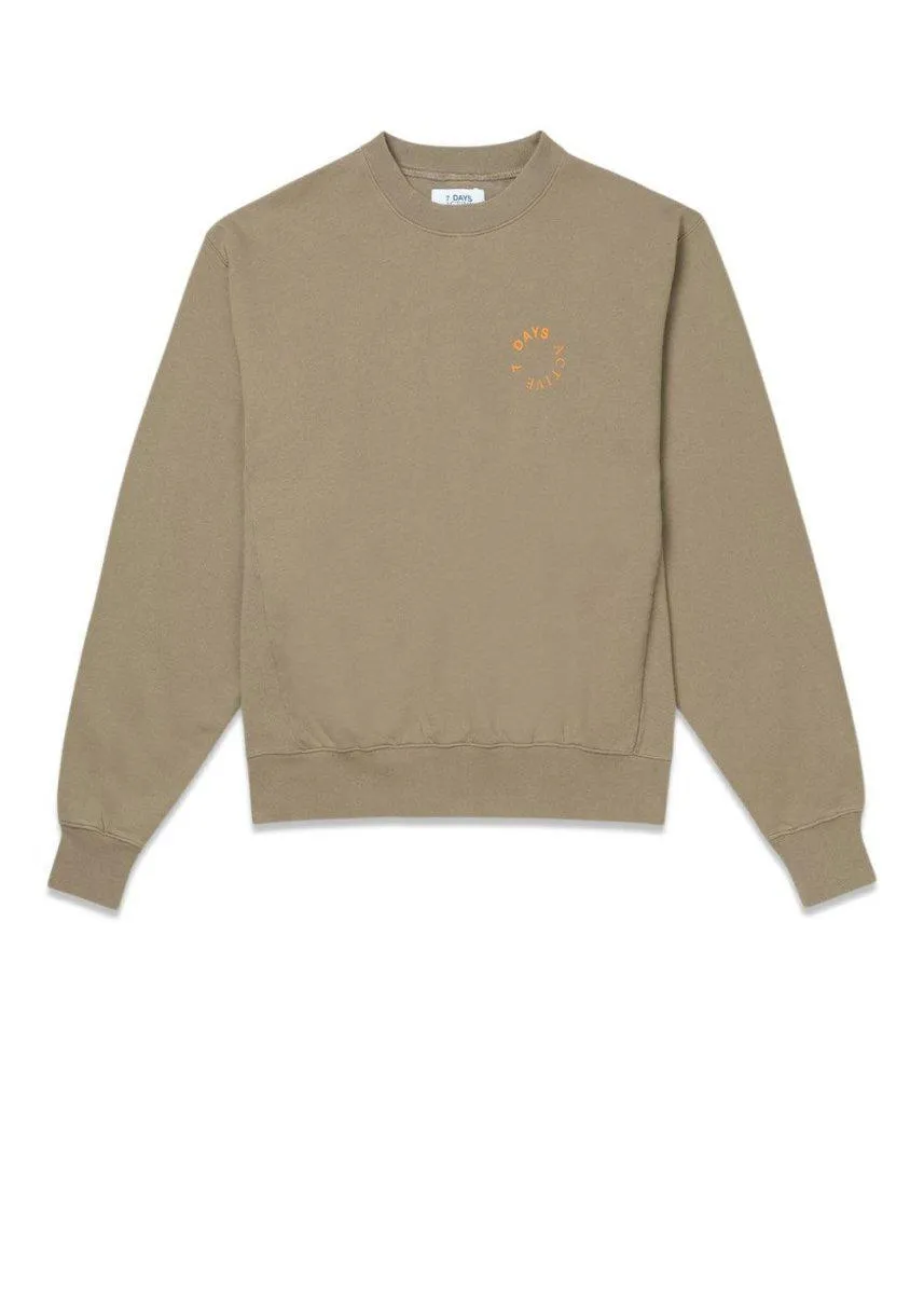 Monday Crew Neck - Oversized - Fallen Rock Brown