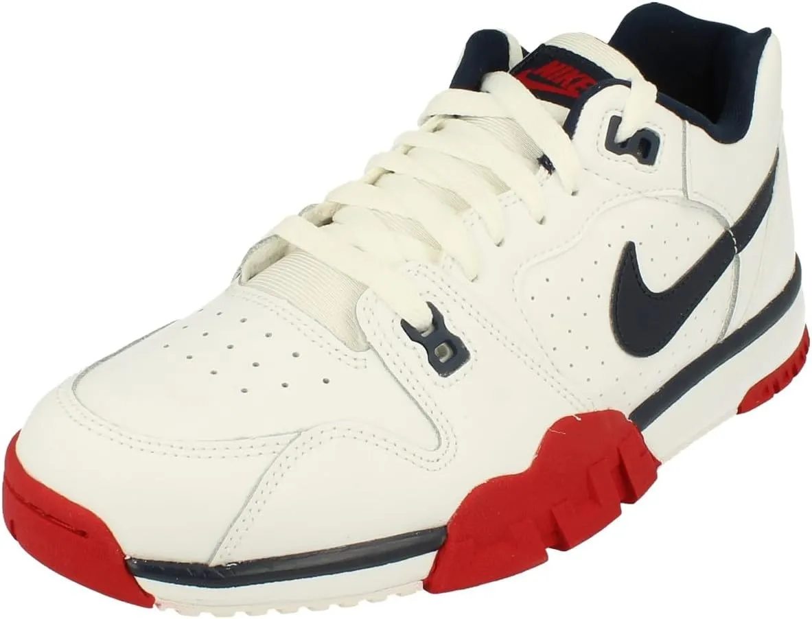 Nike Cross Trainer Low Mens Trainers CQ9182 Sneakers Shoes (UK 8 US 9 EU 42.5, White Obsidian Gym red 101)