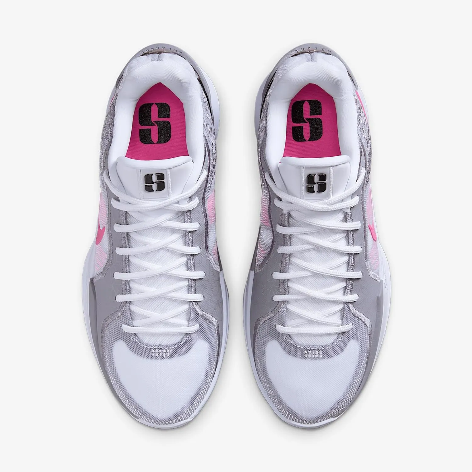 Nike Sabrina 2 Basketball Shoes (FQ2174-100, White/Cement Grey/Black/Pinksicle)