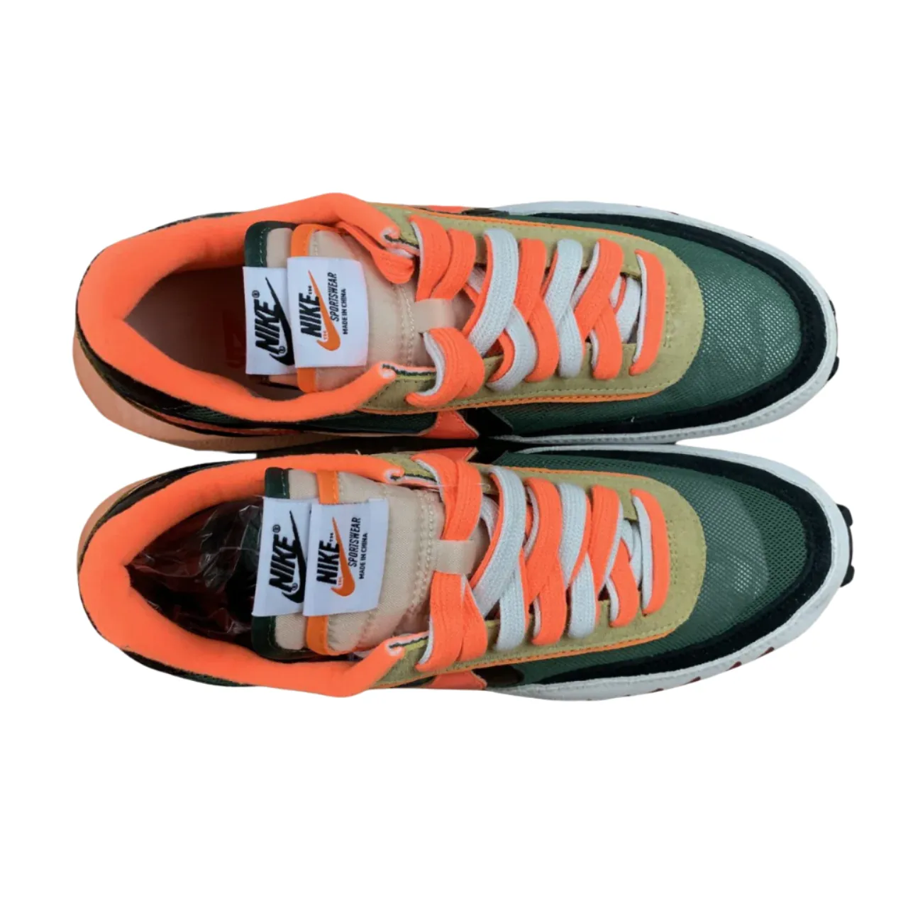 Nike Waffle One Orange Green Sneaker