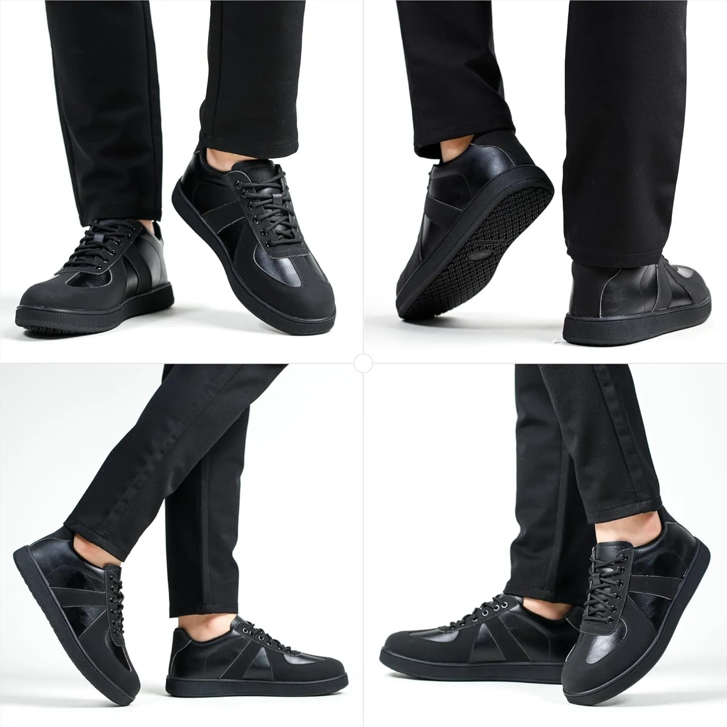 Non Slip Waterproof Work Shoes for Men WomenSlip-On Lightweight Casual Walking Loafers