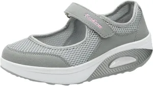 Orthopedic Shoes for Women Slip On Comfort Knit Walking Shoes Lightweight Breathable Running Tennis Athletic Gym Workout Non Slip Athletic Fashion Sneakers Casual