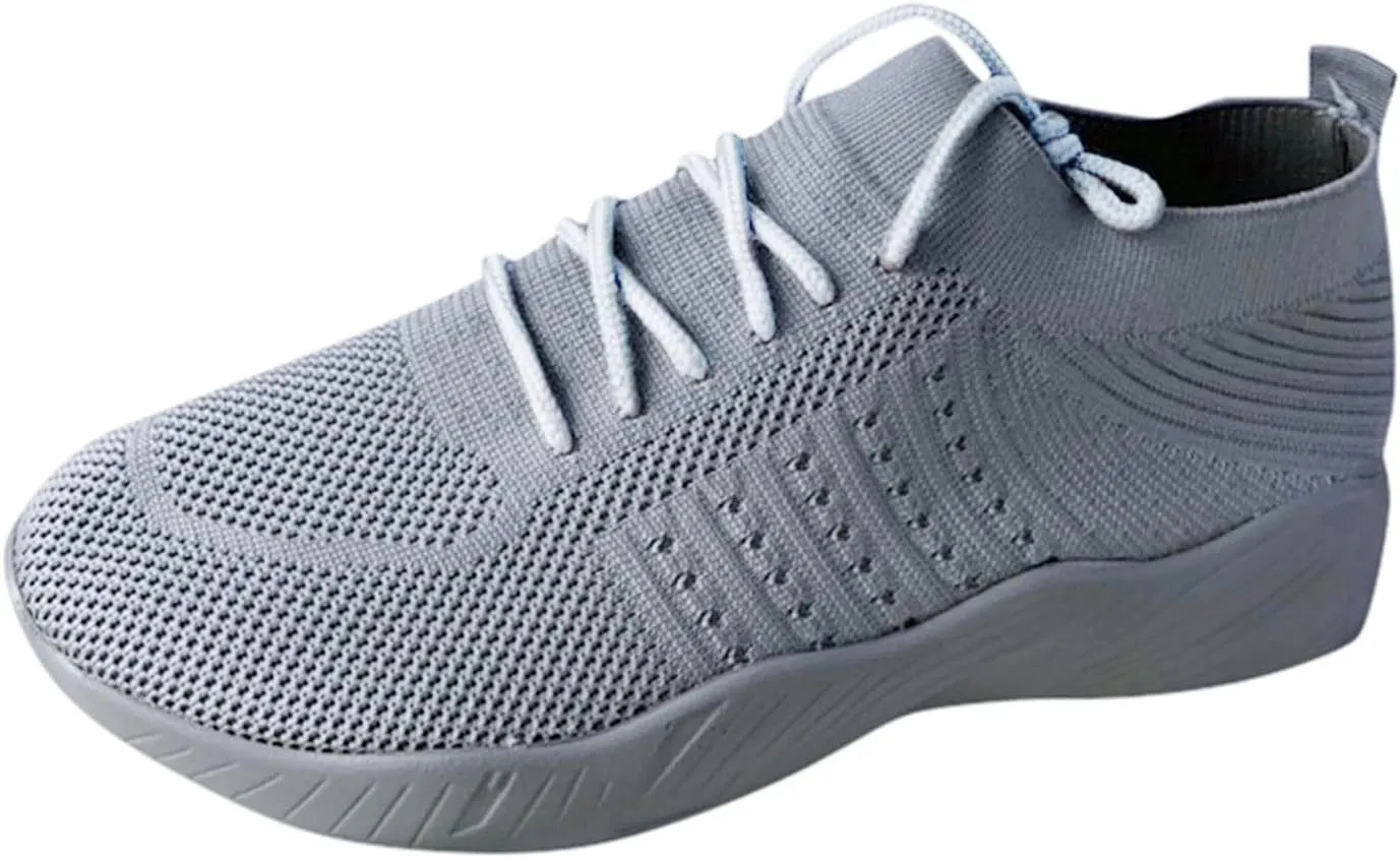 Orthopedic Shoes for Women Slip On Comfort Knit Walking Shoes Lightweight Breathable Running Tennis Athletic Gym Workout Non Slip Athletic Fashion Sneakers Casual