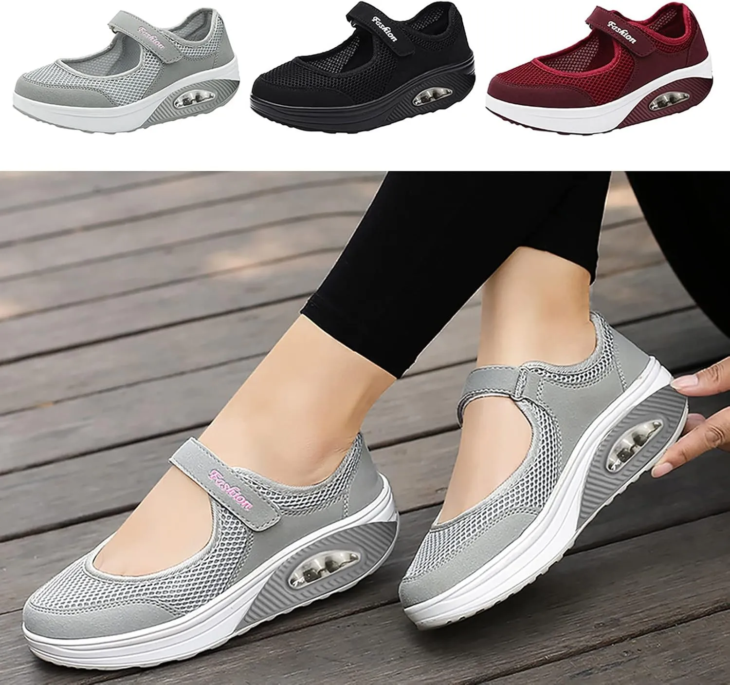 Orthopedic Shoes for Women Slip On Comfort Knit Walking Shoes Lightweight Breathable Running Tennis Athletic Gym Workout Non Slip Athletic Fashion Sneakers Casual