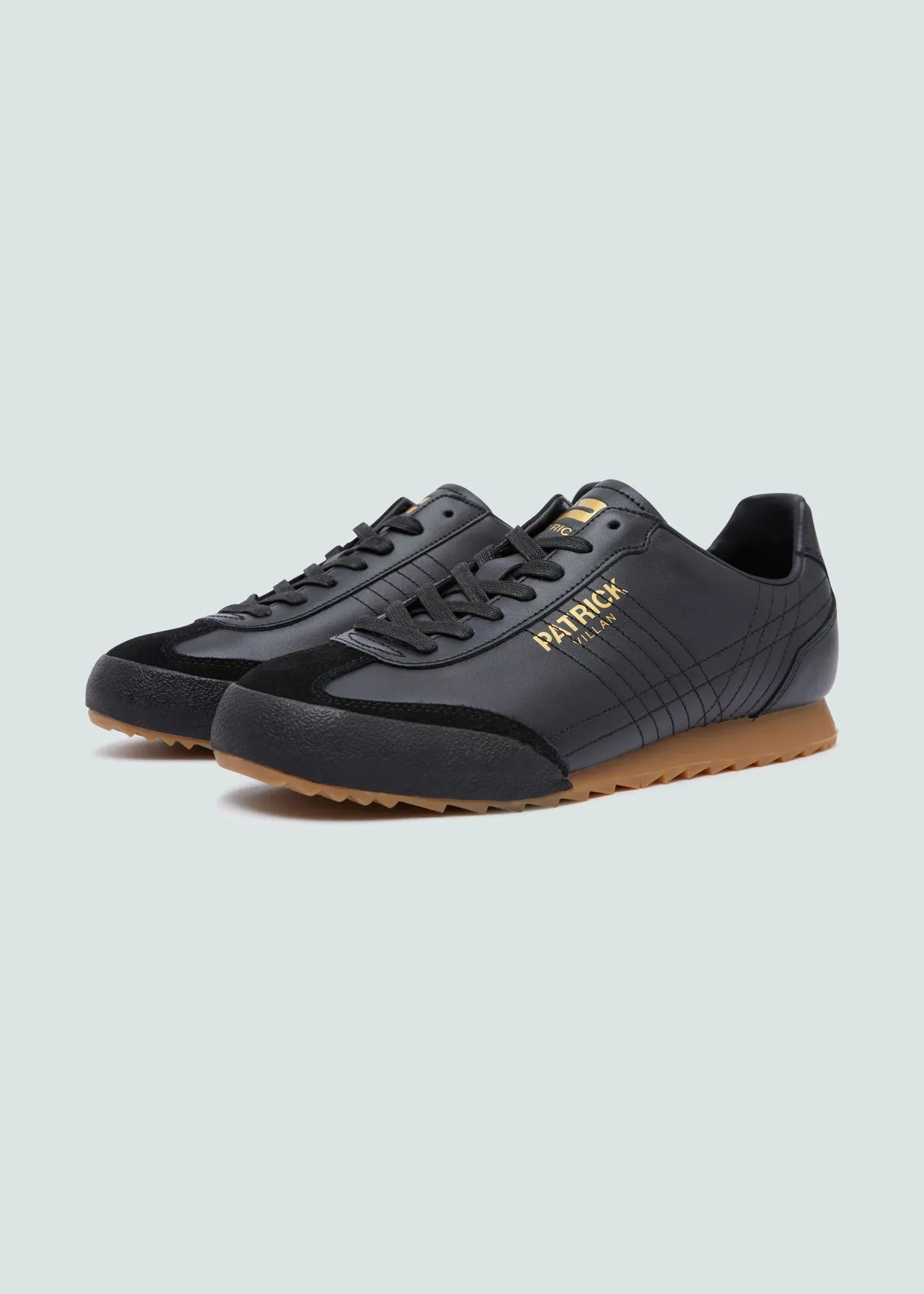 Patrick Villan Leather Trainers Black
