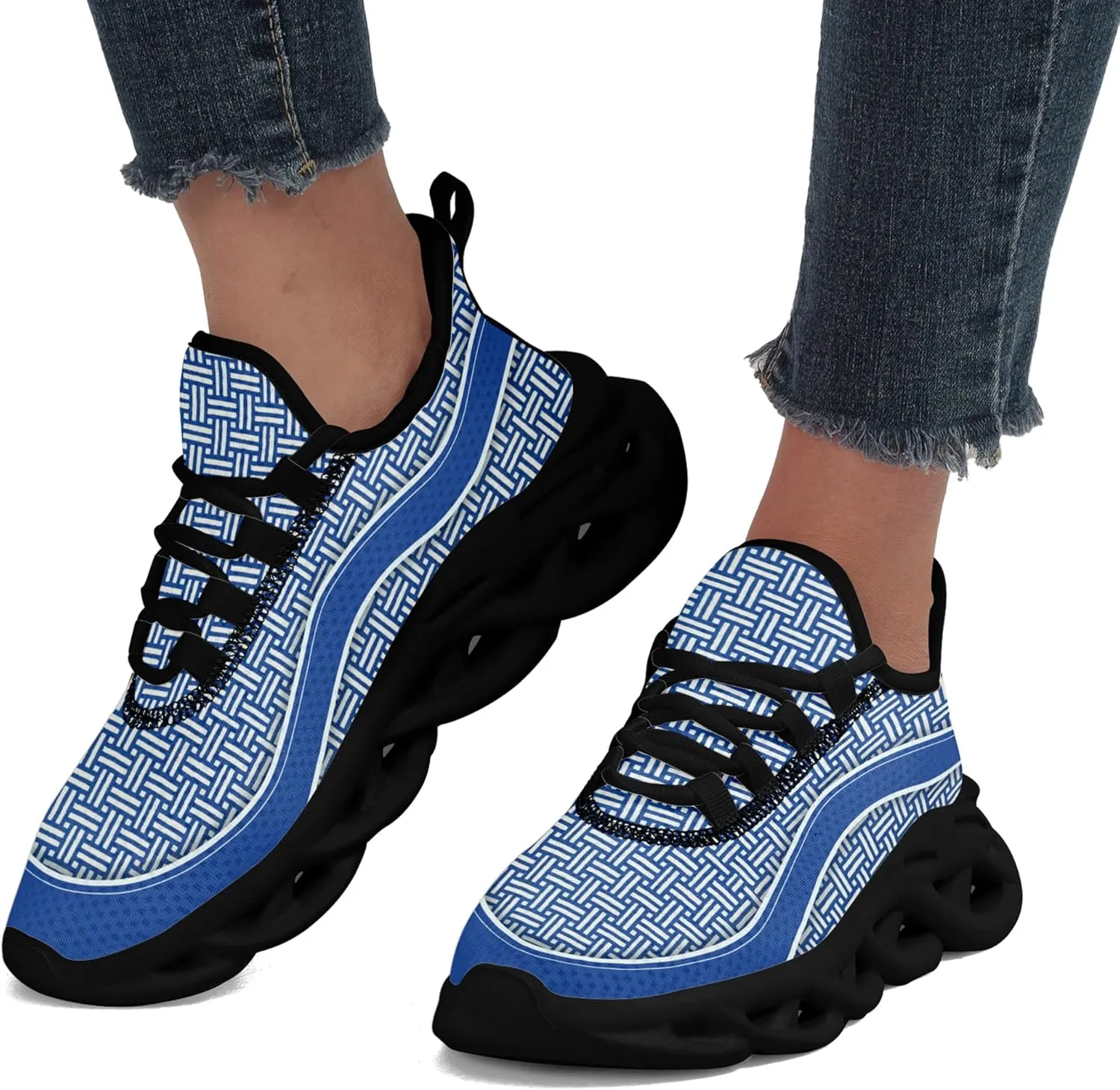 Personalized Men's Running Shoes, Customizable Non-Slip Gym Sneakers for Women Workouts Walking Tennis Daily Use