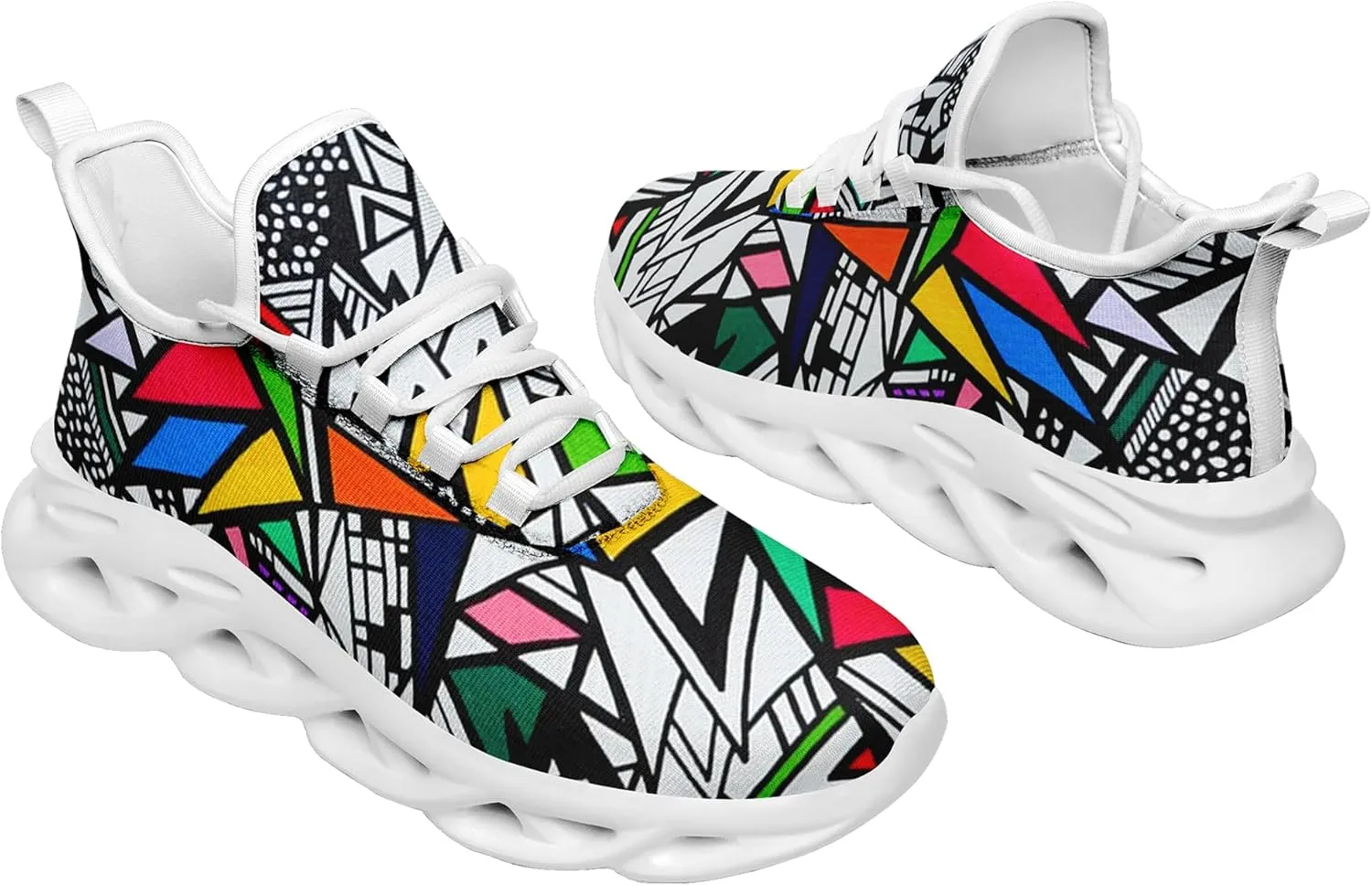 Personalized Running Shoes for Men, Women's Customizable Non-Slip Gym Sneakers Workouts Walking Tennis Daily Use