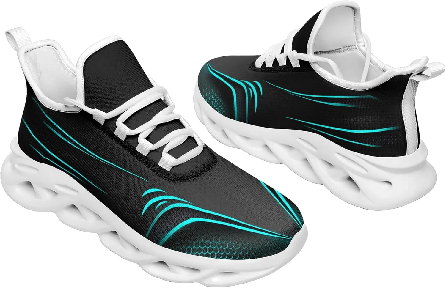 Personalized Running Shoes for Men, Women's Customizable Non-Slip Gym Sneakers Workouts Walking Tennis Daily Use