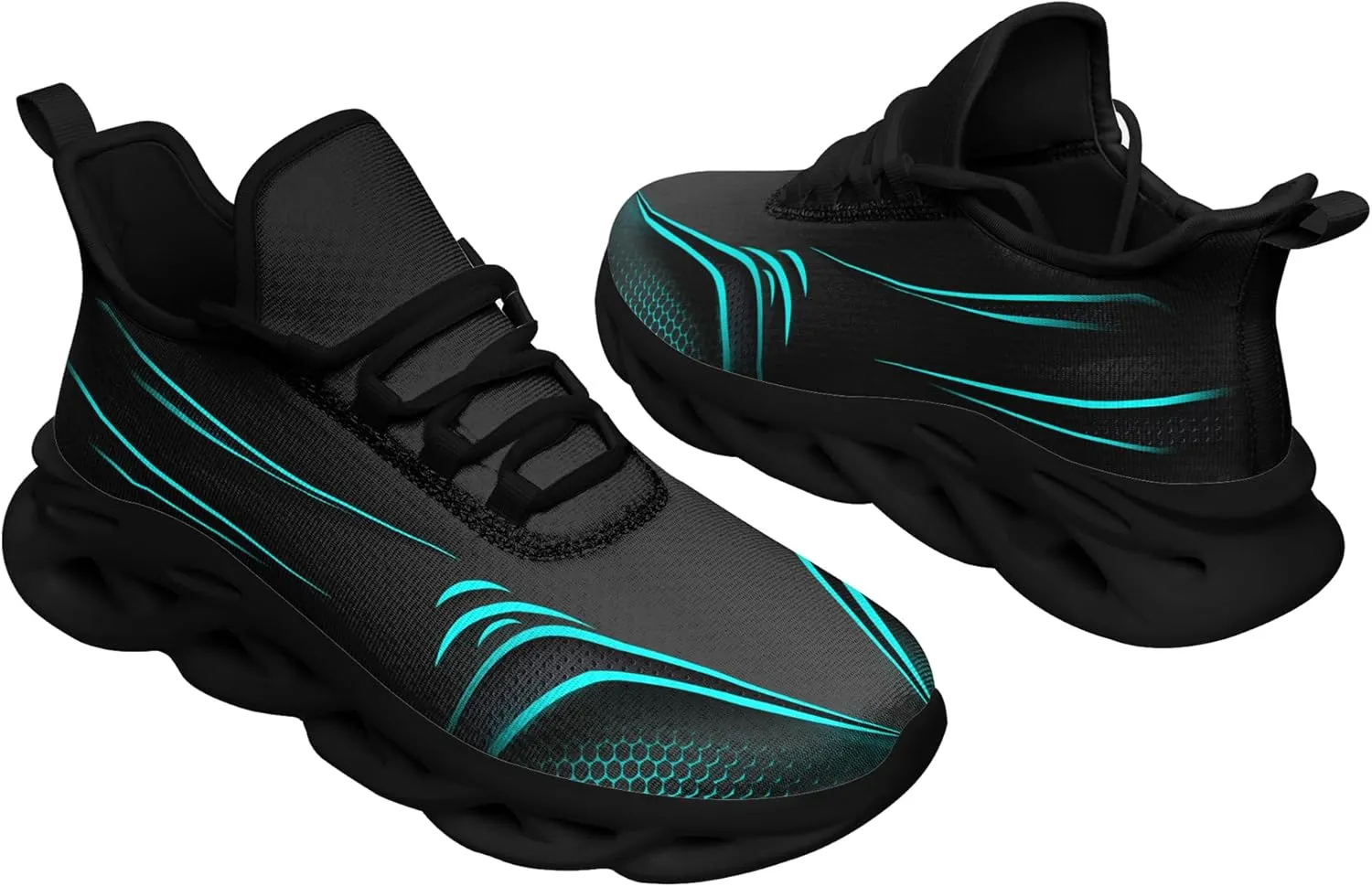 Personalized Running Shoes for Men, Women's Customizable Non-Slip Gym Sneakers Workouts Walking Tennis Daily Use