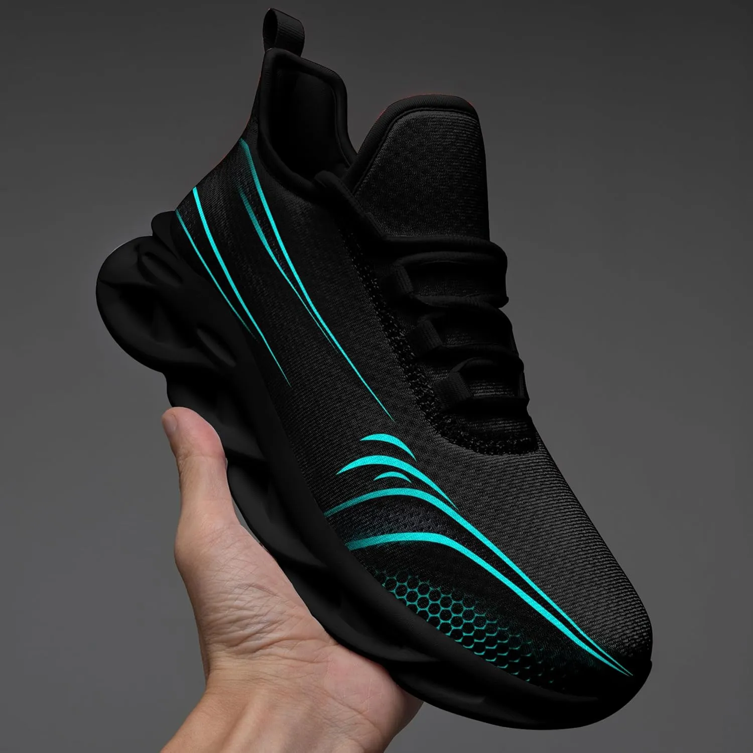 Personalized Running Shoes for Men, Women's Customizable Non-Slip Gym Sneakers Workouts Walking Tennis Daily Use