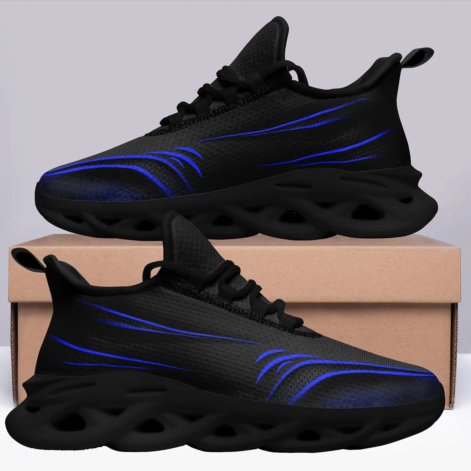 Personalized Running Shoes for Men, Women's Customizable Non-Slip Gym Sneakers Workouts Walking Tennis Daily Use