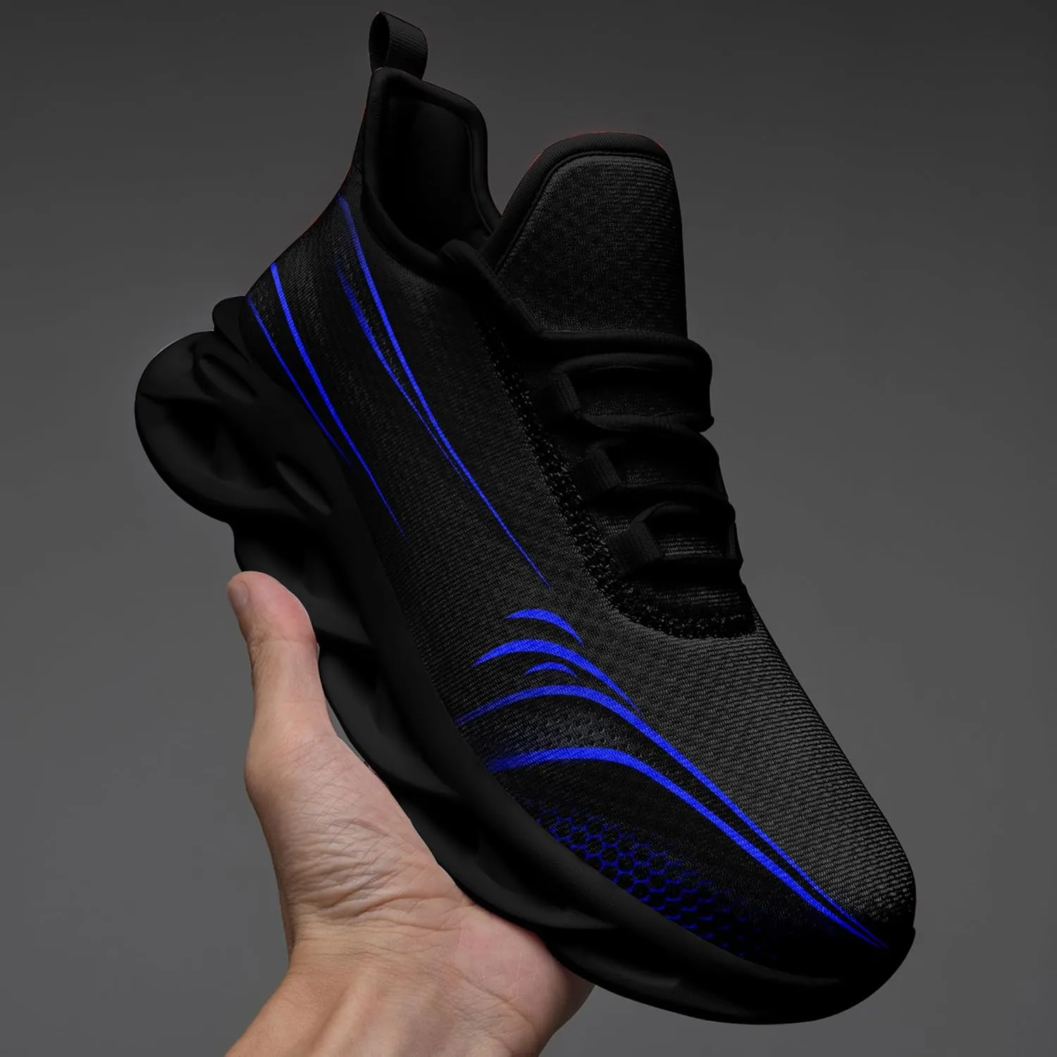 Personalized Running Shoes for Men, Women's Customizable Non-Slip Gym Sneakers Workouts Walking Tennis Daily Use