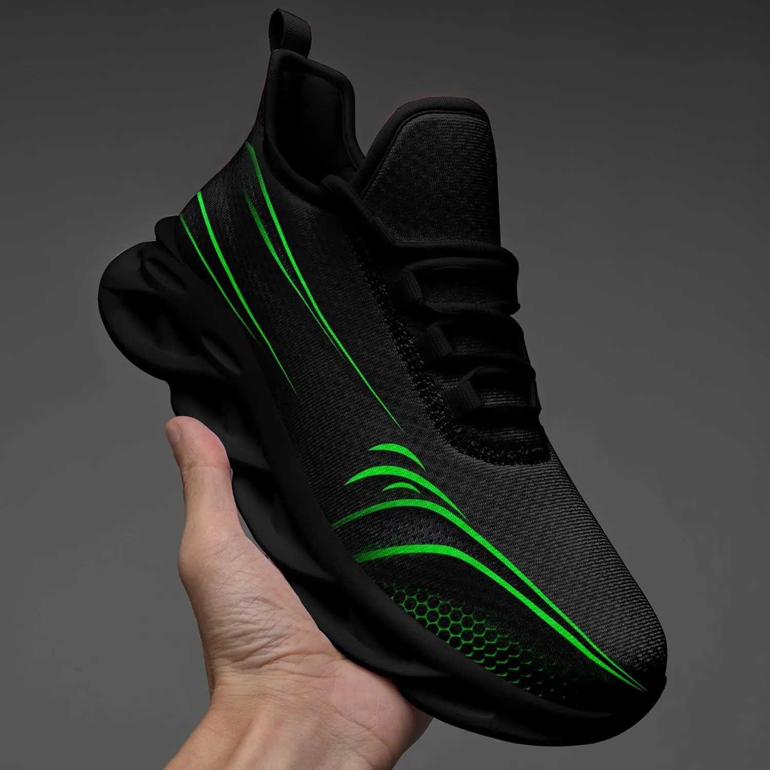 Personalized Running Shoes for Men, Women's Customizable Non-Slip Gym Sneakers Workouts Walking Tennis Daily Use