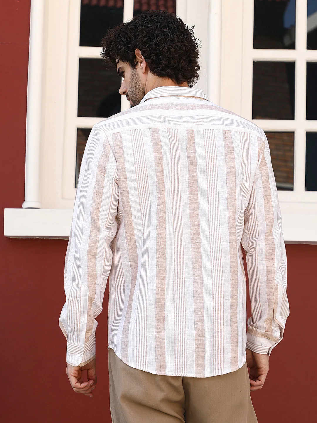 Pincandy-Striped Regular Shirt
