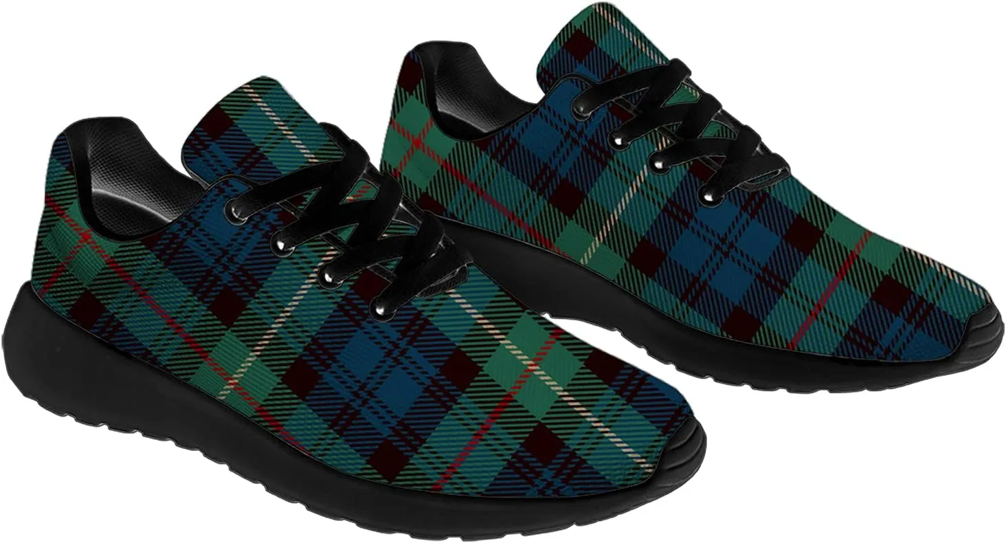 Plaid Shoes for Women Men Running Shoes Lightweight Walking Tennis Sneakers Jogging Shoes Gifts