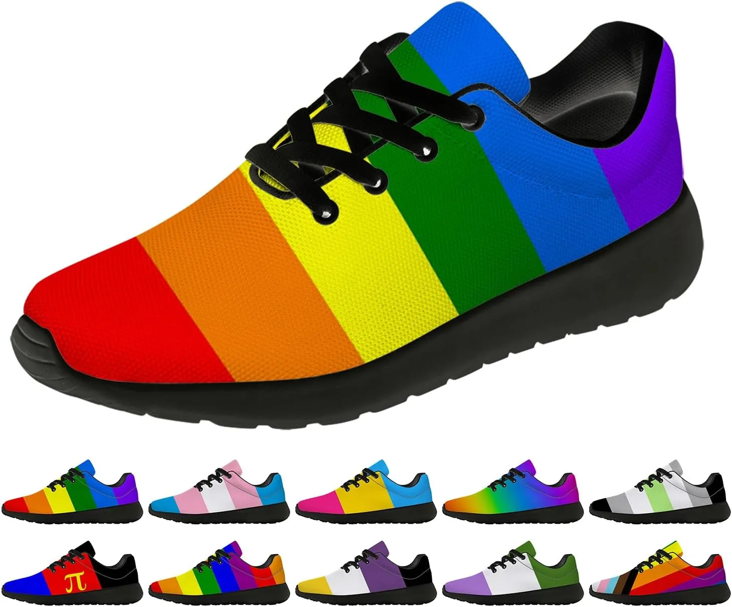 Pride Shoes Women's Men's Running Tennis Shoes Fashion Sneakers Gifts for Women Men