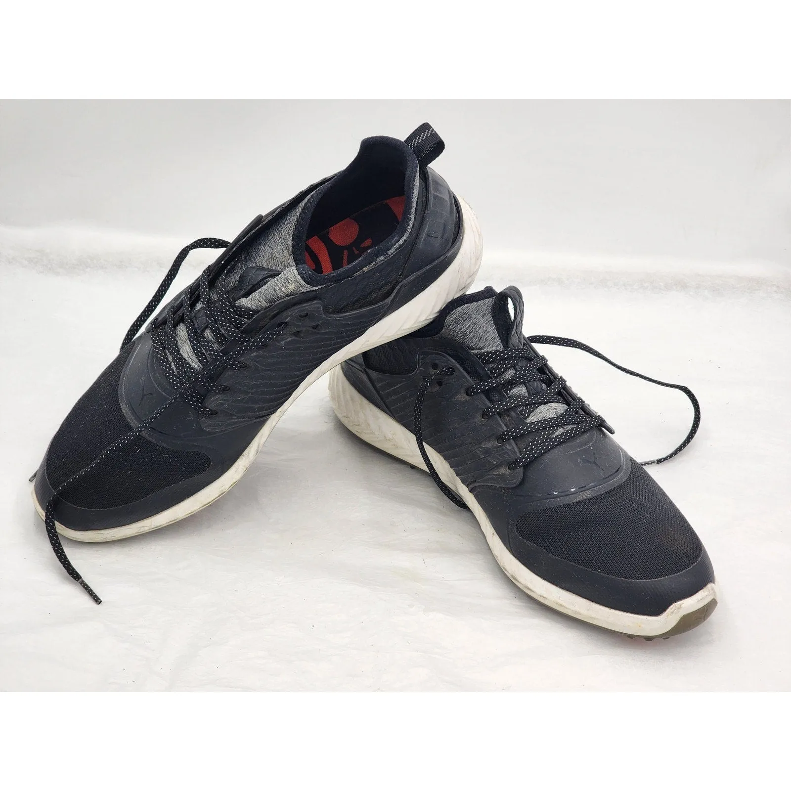 Puma Golf Shoes Mens Size 11 Black Ignite PWRADAPT Spiked Caged Disc