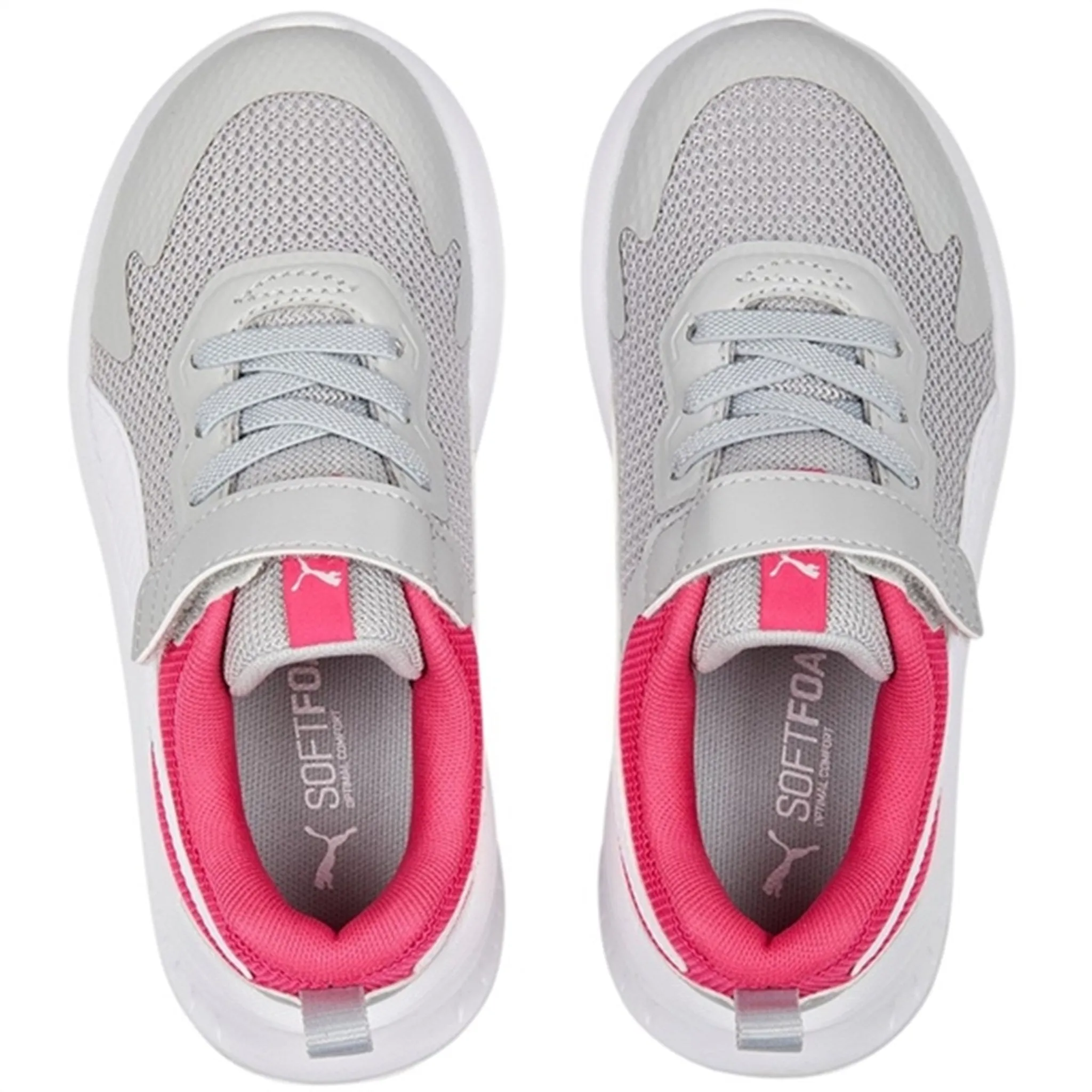 Puma Puma Evolve Run Mesh AC  PS Cool Light Gray-White-Glowing Pink Sneakers