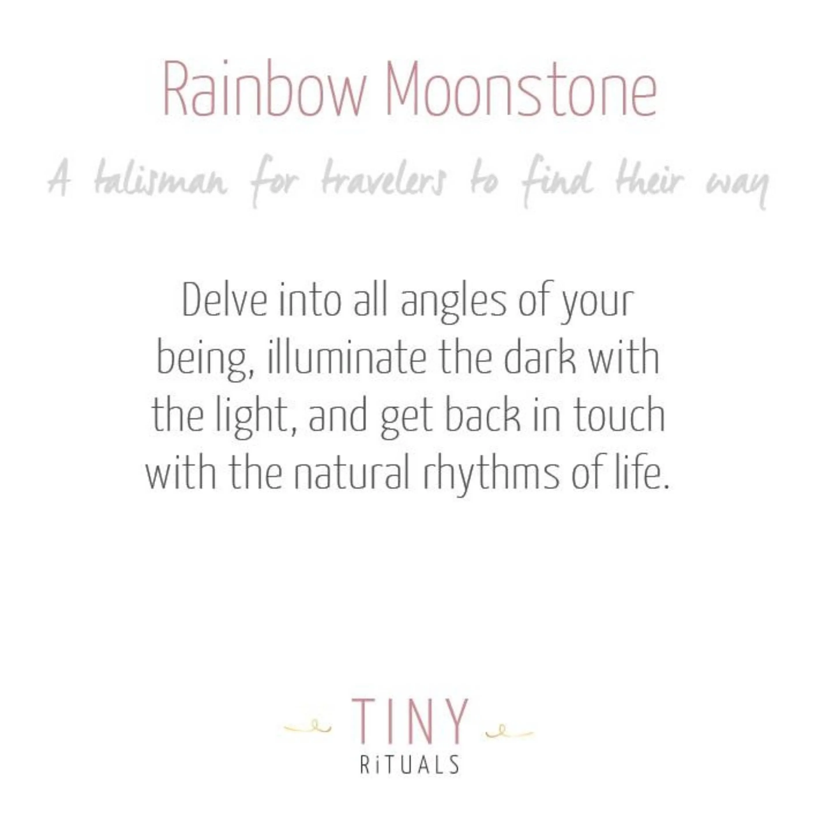 Rainbow Moonstone Energy Bracelet by Tiny Rituals