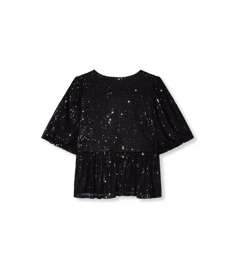 Refined Department balloon top Silvia black