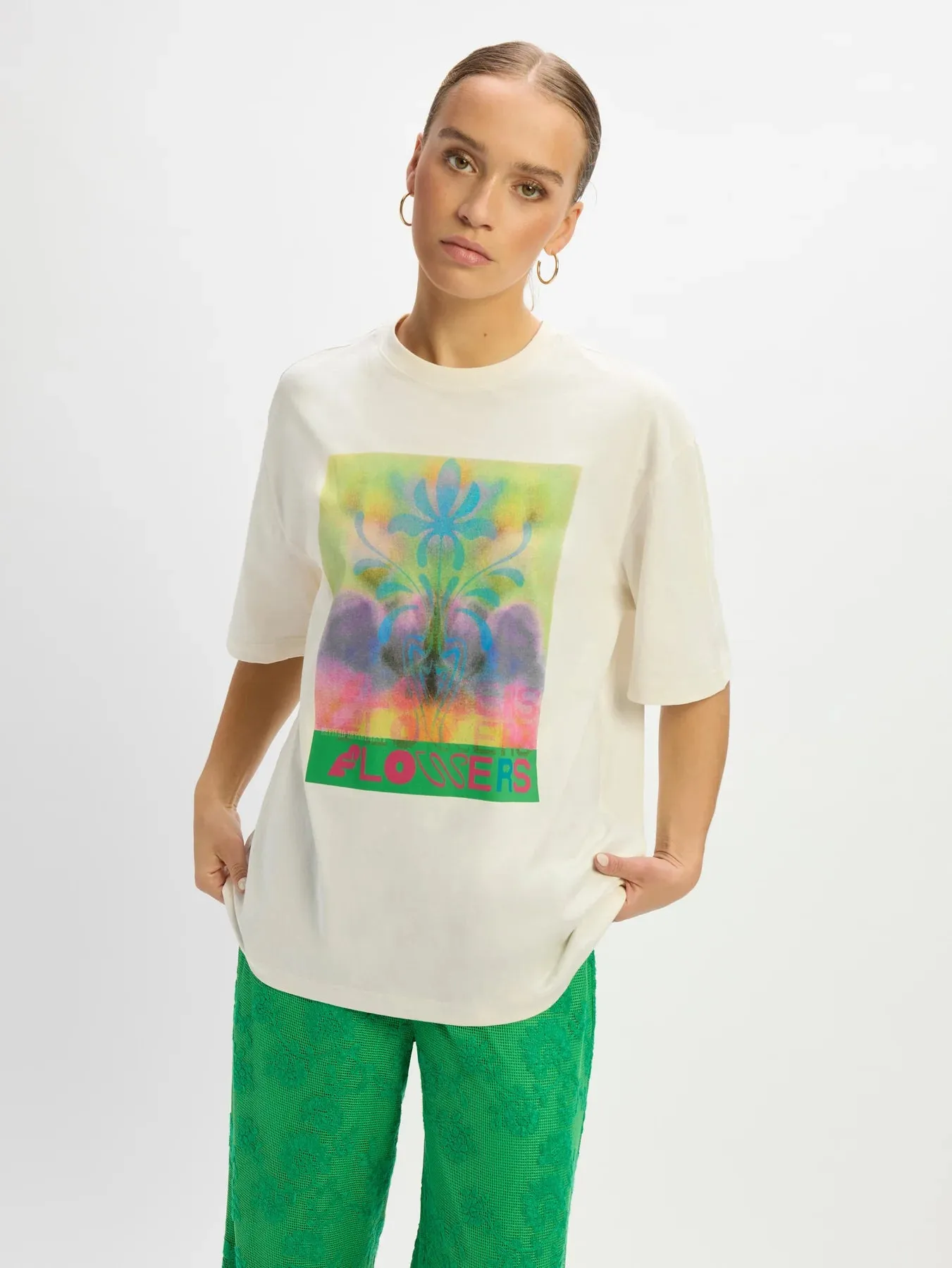Refined Department t-shirt Maggy off white