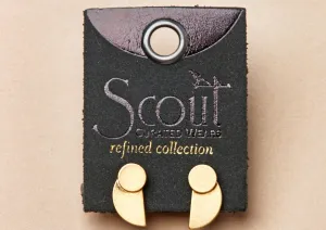 Refined Earring Collection - Eclipse Stud/Gold Vermeil
