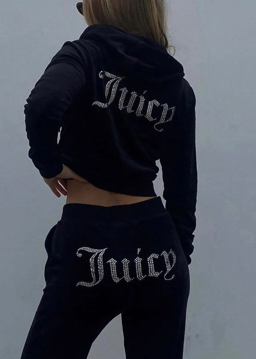 Robertson Diamante Hoodie - Black