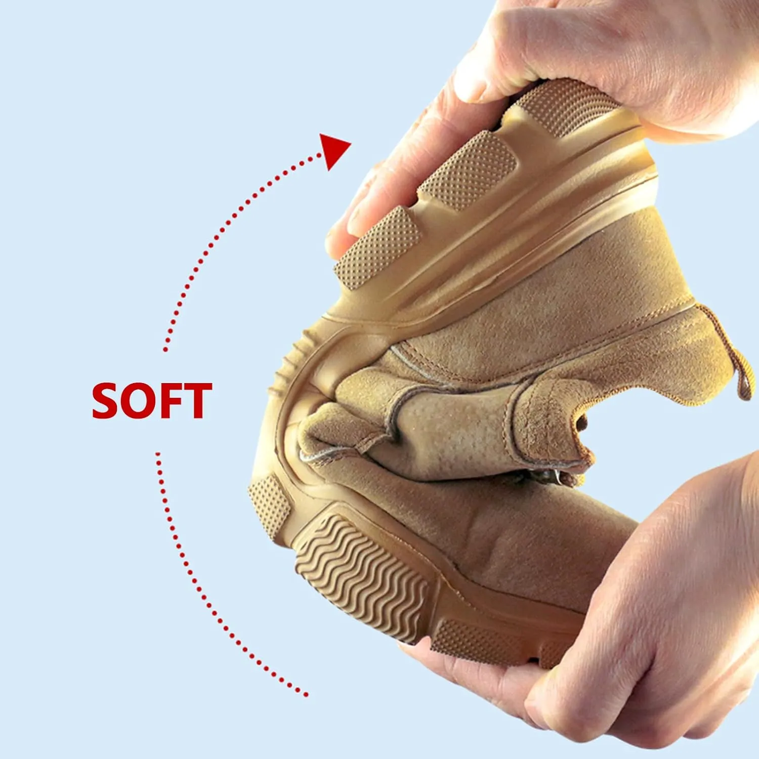 Safety Shoes Steel Toe Cap Shoes for Men Lightweight Work Boots Non-Slip Industrial Construction Shoes