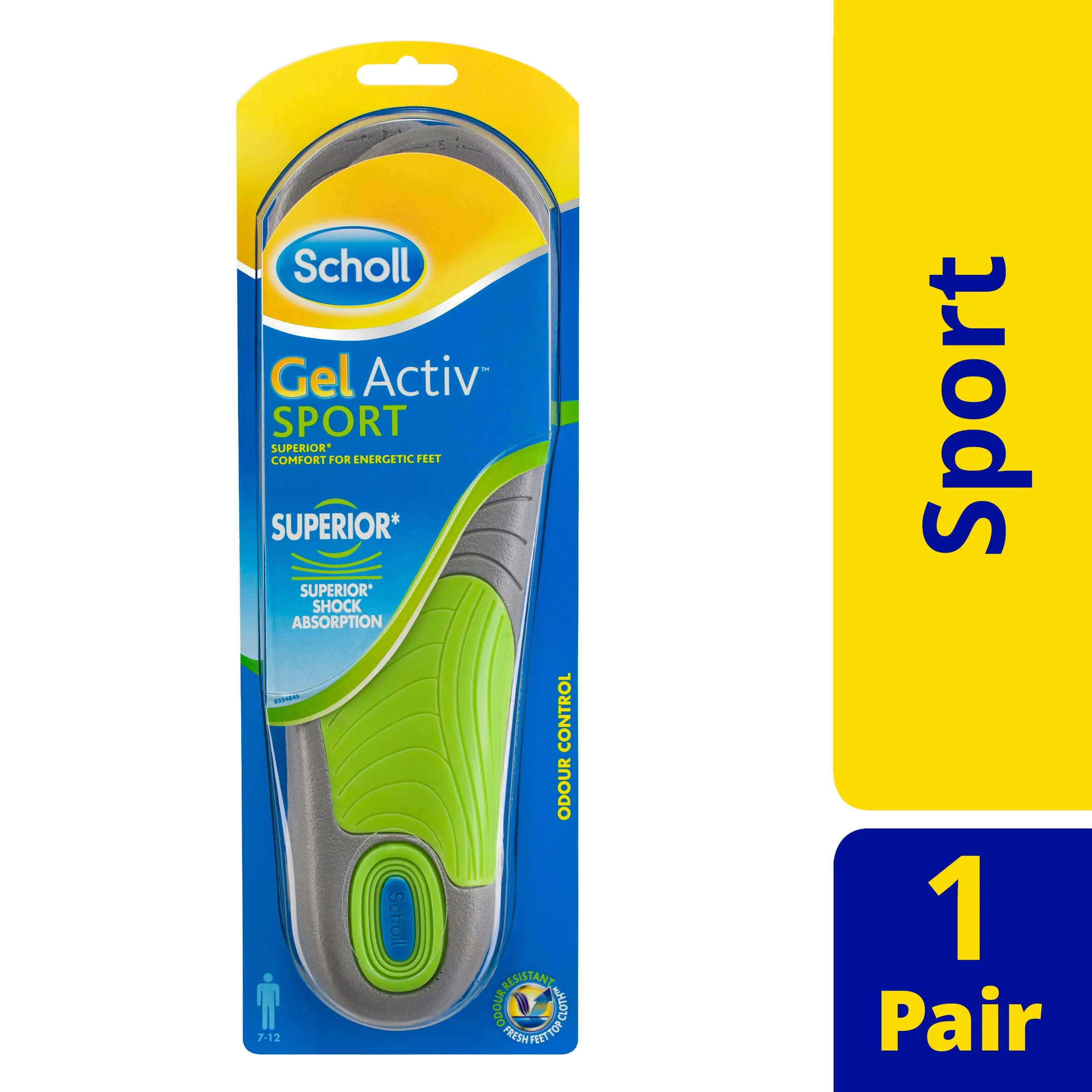 Scholl Gel Activ Sport Insoles Men