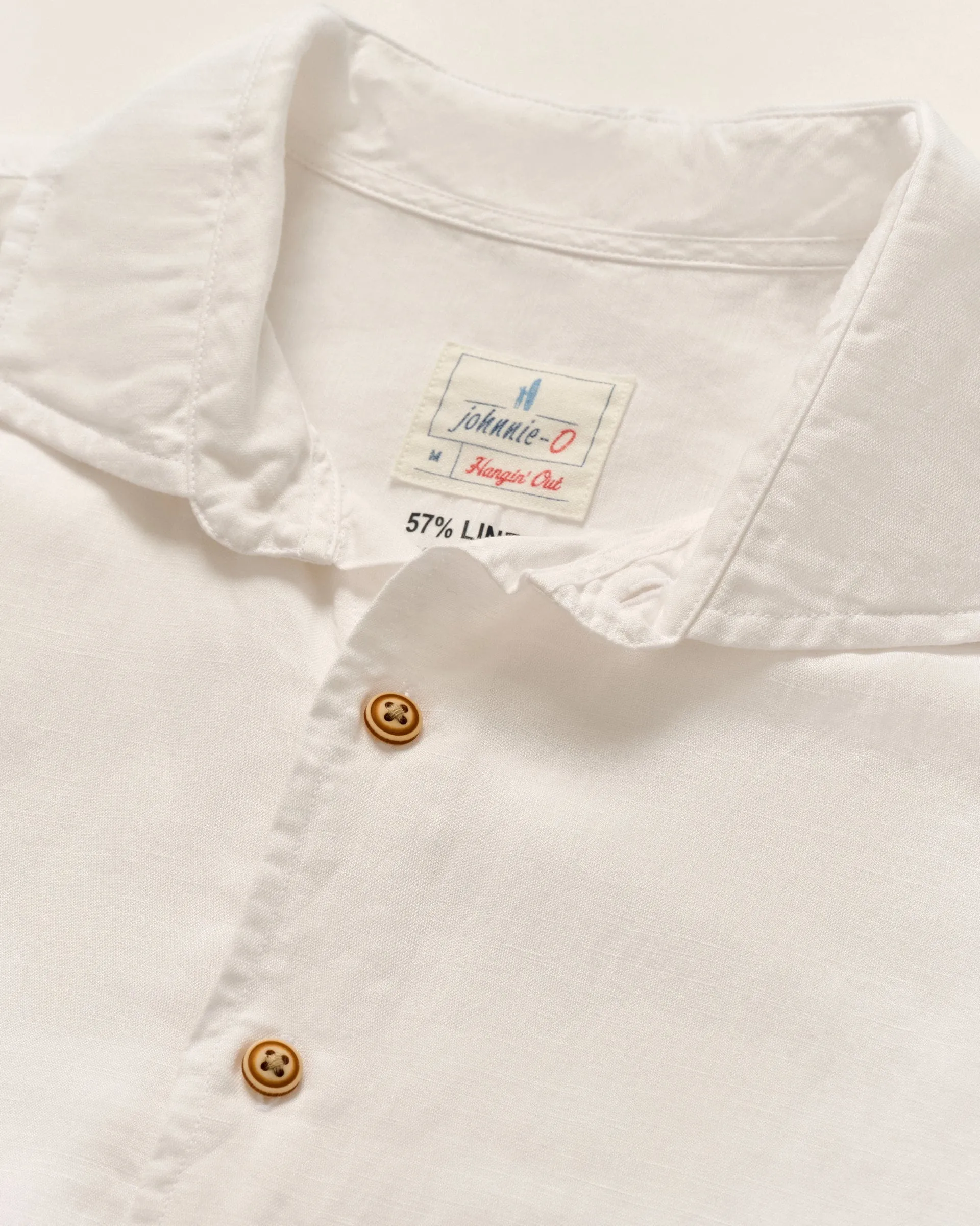 Short Sleeve Hangin' Out Linen Button Down Shirt - Gianni