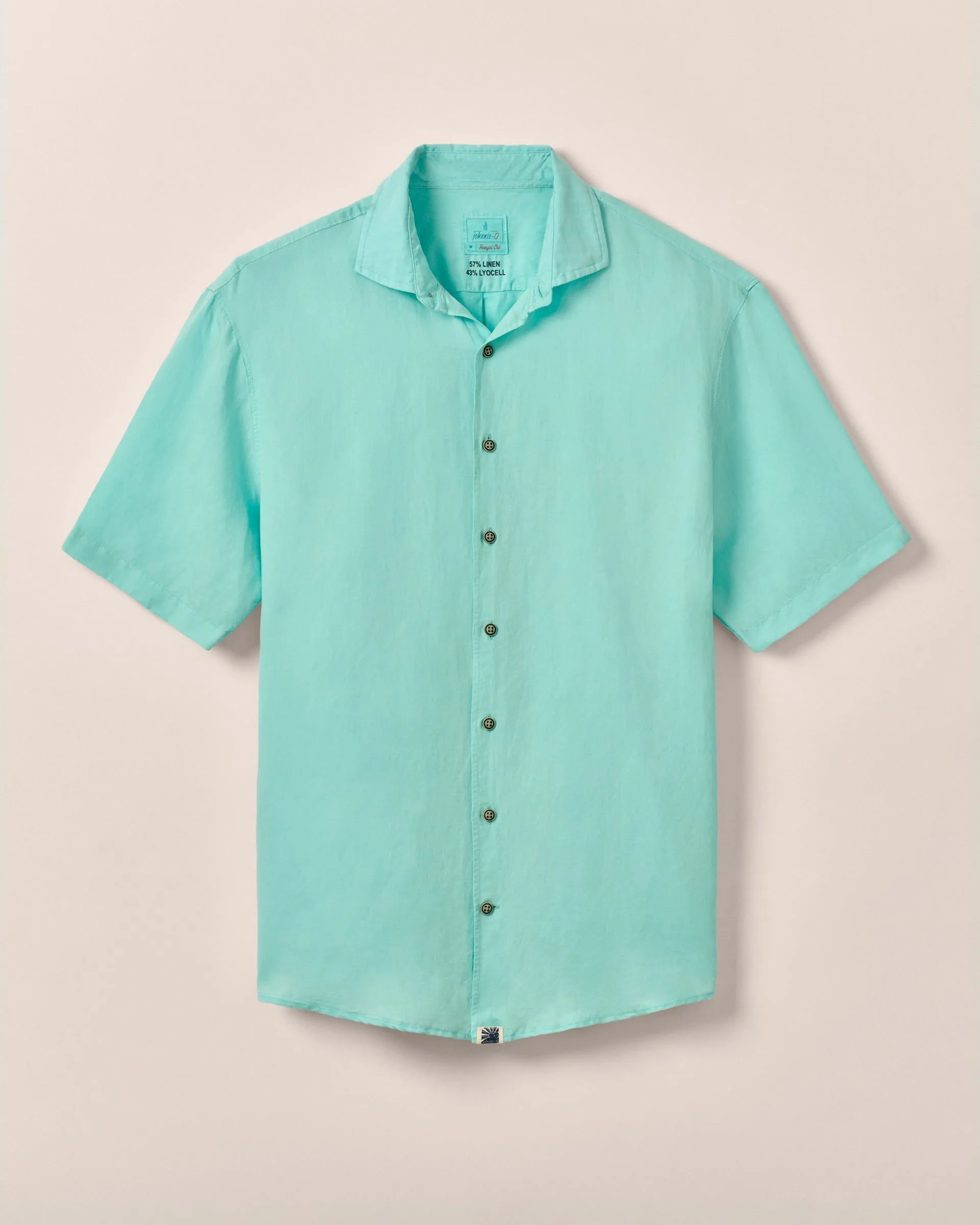 Short Sleeve Hangin' Out Linen Button Down Shirt - Gianni