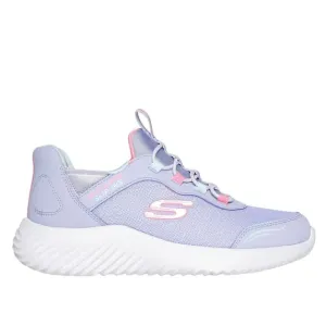Skechers Lavender Slip-Ins Bounder Simple Cute Children's Sneaker