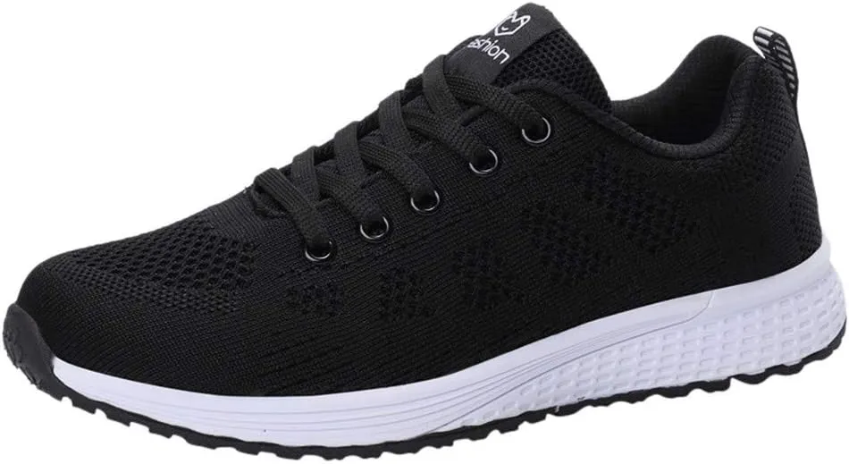 Sneakers for Women Walking Shoes Non Slip Lace Up Running Shoes for Men Mesh Casual Shoes for Fall Fashion Sneakers Waterproof Tennis Shoe Trainers Shoe