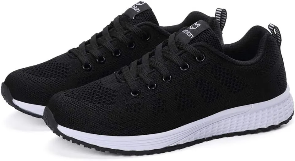 Sneakers for Women Walking Shoes Non Slip Lace Up Running Shoes for Men Mesh Casual Shoes for Fall Fashion Sneakers Waterproof Tennis Shoe Trainers Shoe