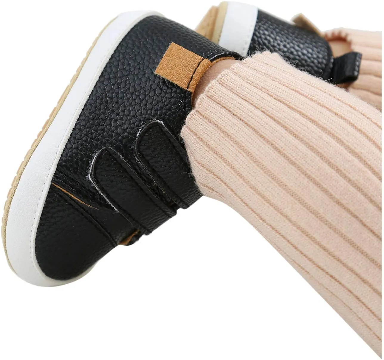 Soft Baby Boys Rubber Sole Girls -Slip Shoes Sneaker Leather Infant Baby Shoes Size 4 Infant Boy