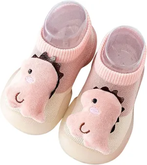 Summer and Autumn Comfortable Infant Toddler Shoes Cute Dinosaur Puppy Pattern Children Mesh Breathable Tennis Shoes